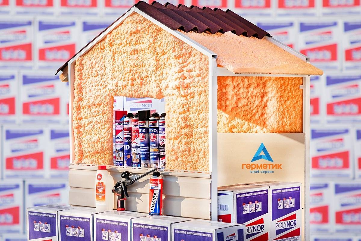 Напыляемый утеплитель полинор