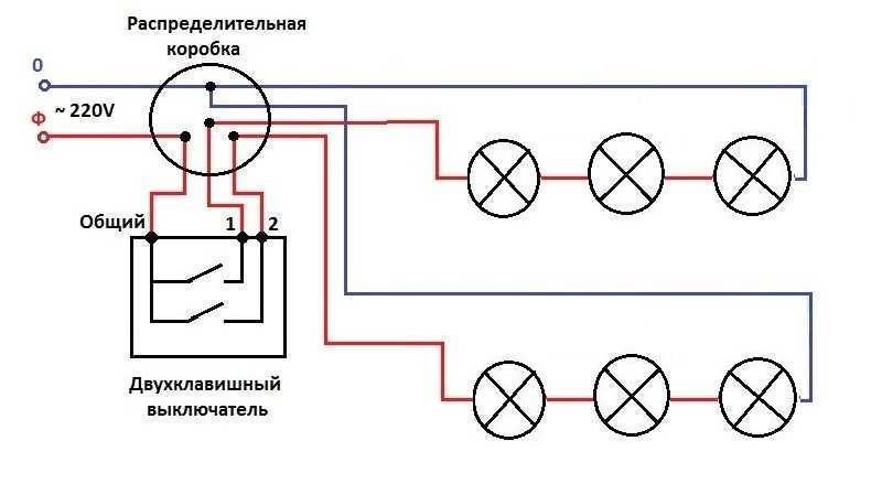 Как соединены между собой лампы на схемах 1 и 2 вариант 2