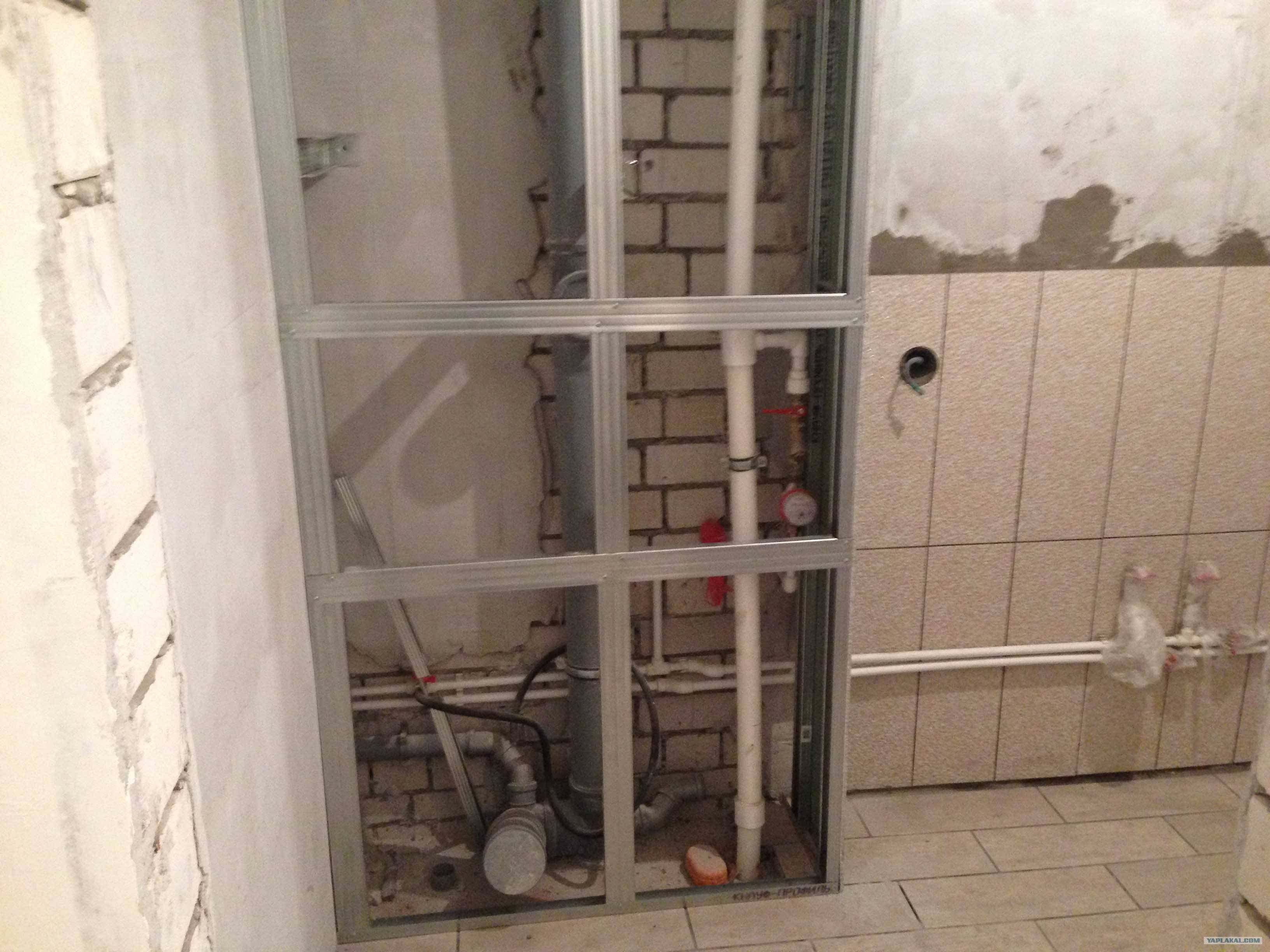 Как сделать короб из гипсокартона для труб в ванной – инструкция + фото - vannayasvoimirukami.ru
