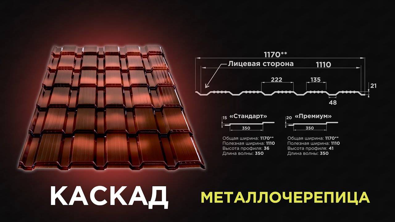 Металлочерепица «каскад». видео