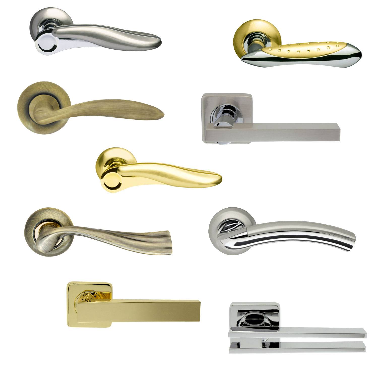 Ручки для межкомнатных дверей и их разновидность: механизм и материал изготовления, фото