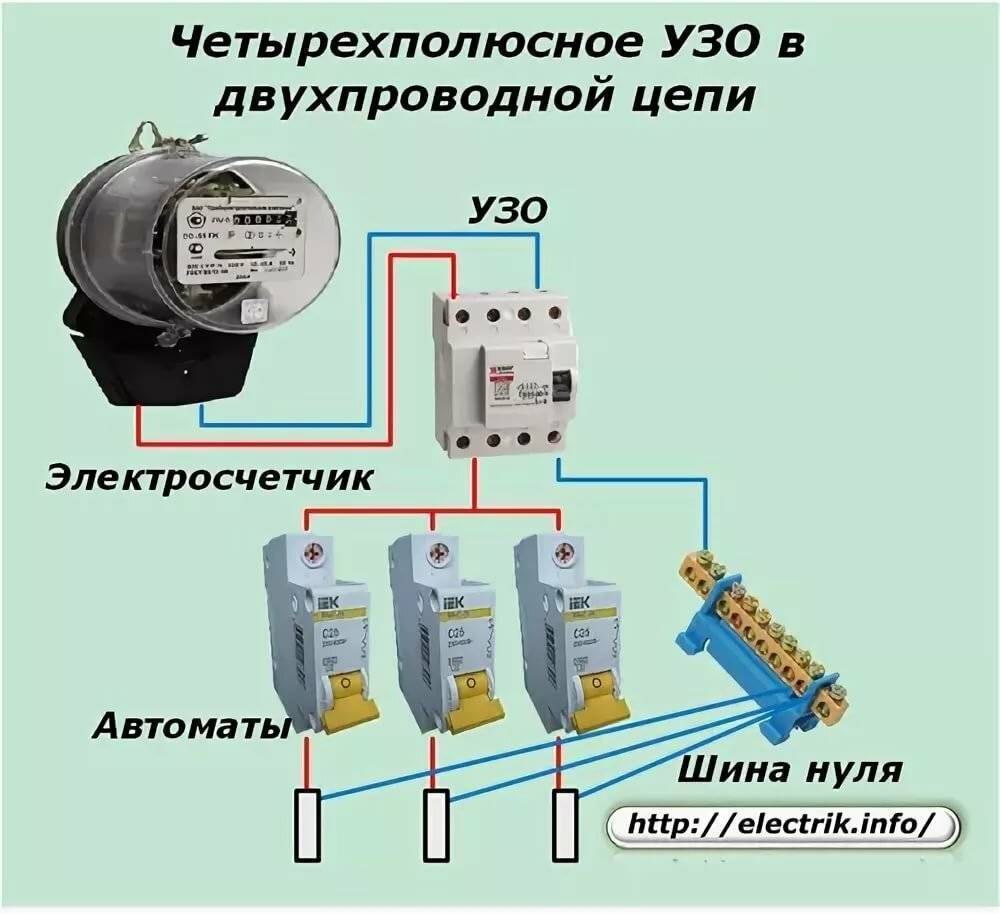 Узо что это такое в электрике, схема подключения