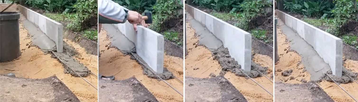 Укладка бордюра своими руками