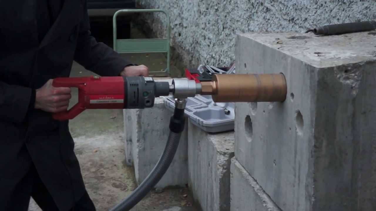 Сверление отверстий в бетоне: выбор инструмента и технология бурения