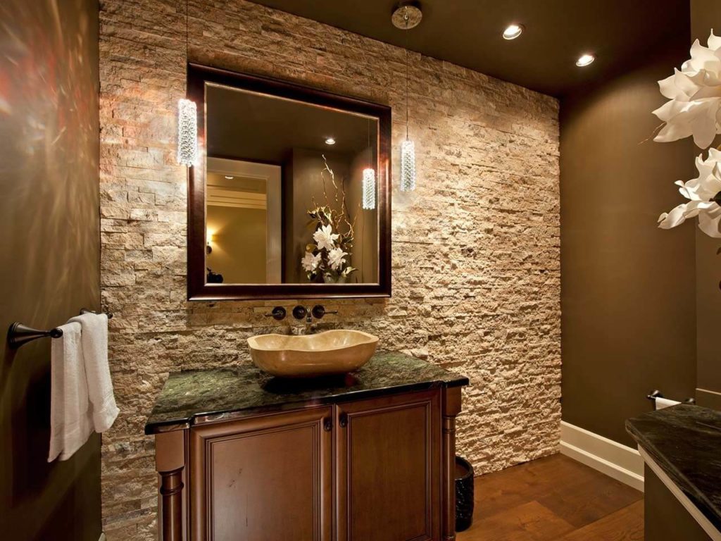 Отделка стен в ванной комнате — виды материалов (фото и видео)