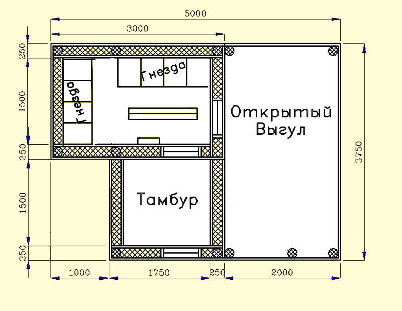 План постройки курятника