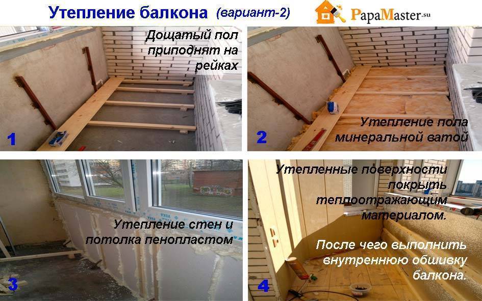 Как утеплить балкон своими руками — пошаговая инструкция