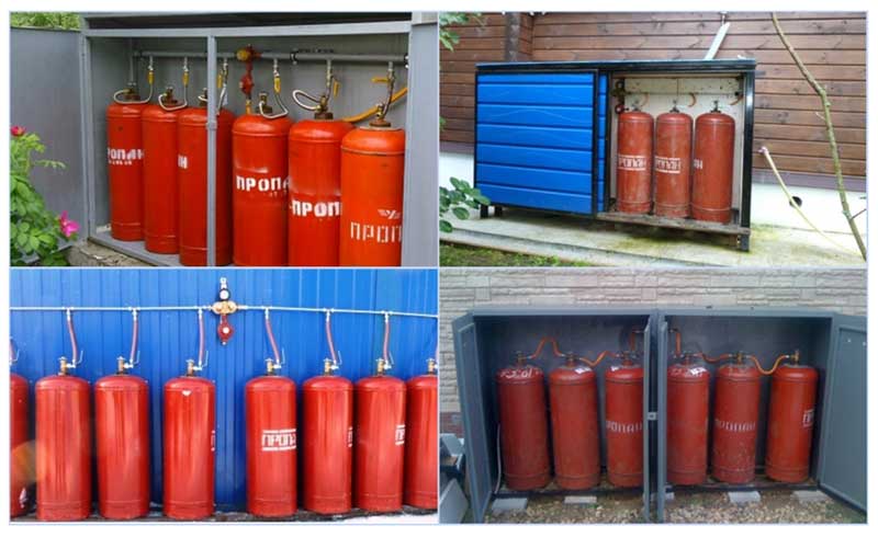 Отопление дачи газовыми баллонами