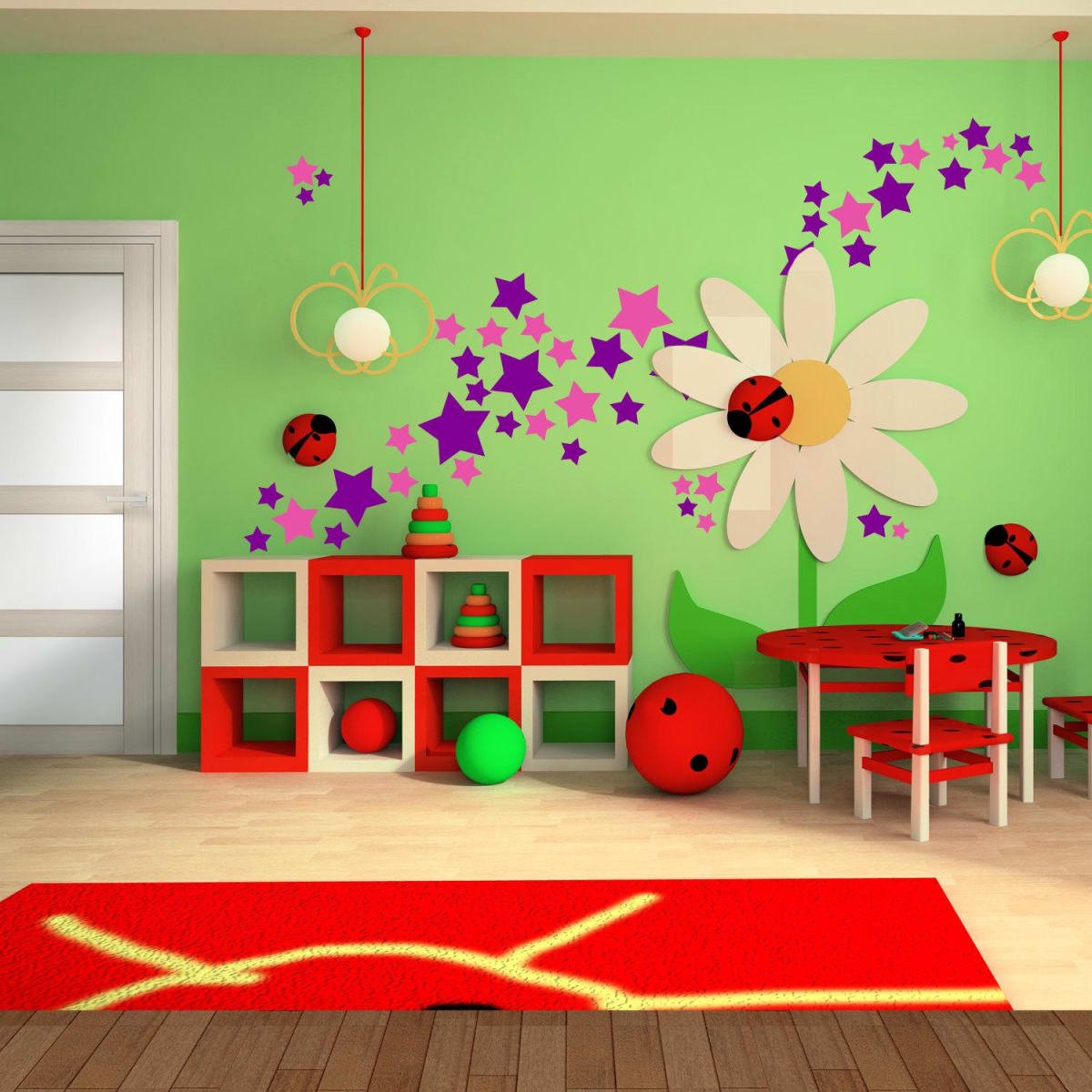 украсить стены детской комнаты своими руками