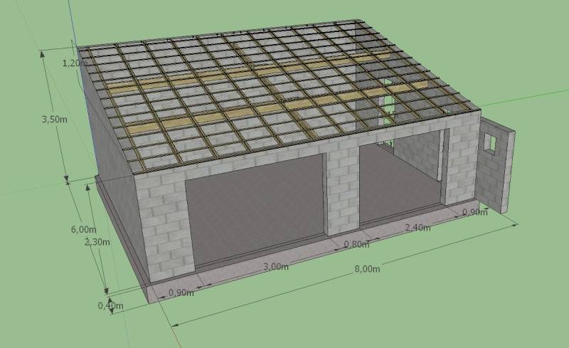Строительство гаража 6х4, как и из чего строить, как рассчитать количество блоков