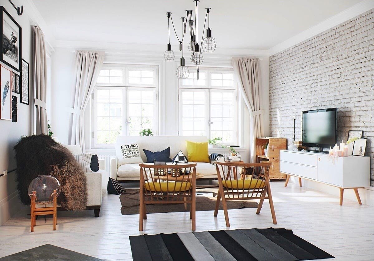 Скандинавский стиль в интерьере квартиры и дома: 9 советов по организации +...