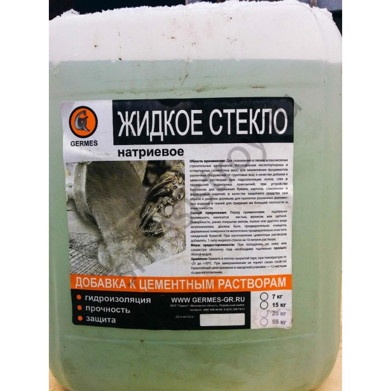 Свойства жидкого стекла