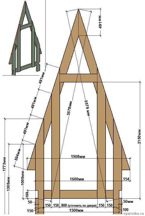 Чертеж с размерами уличного туалета своими руками