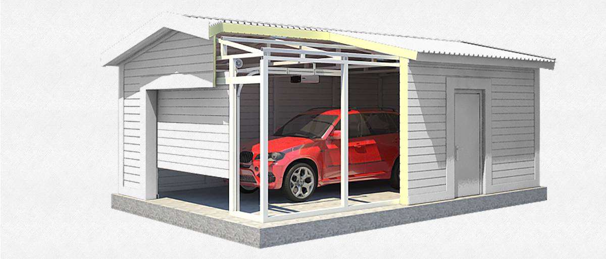 Как построить гараж из сэндвич панелей своими руками под ключ + строительство двухэтажного и распашного гаража